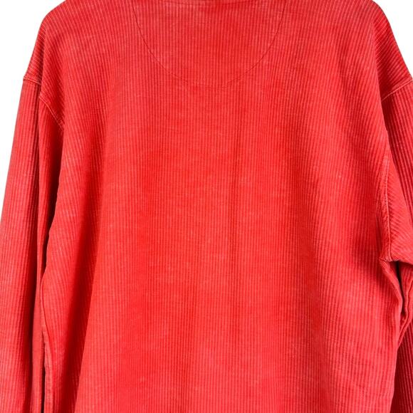 Oklahoma State Orange Corded Long Sleeve Thumbhole Crewneck Pullover Thick Shirt - Picture 6 of 8